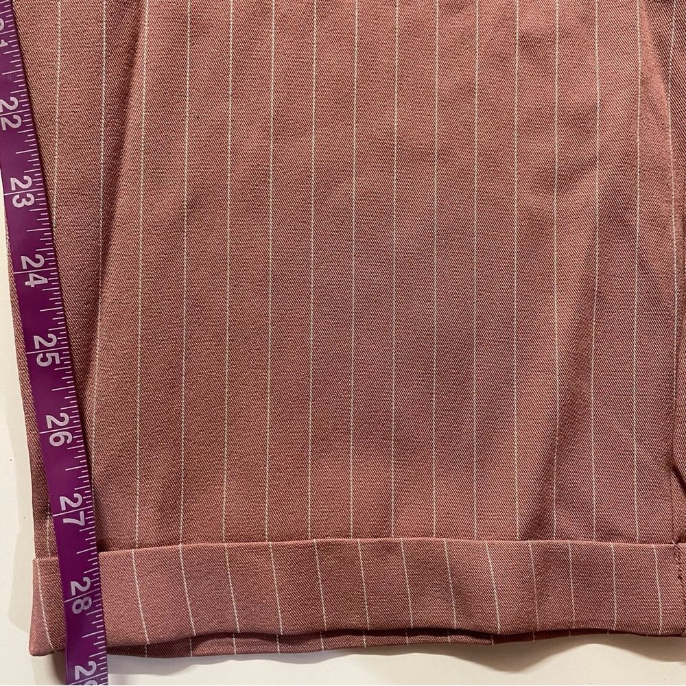 Charlotte Russe+ Pink Striped Cuffed Hem Trousers NWT Size 3X - Picture 7 of 15